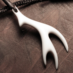 Vertical Antler Bone Carving by Tim Jepson